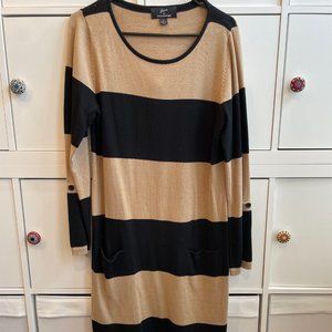 Knit long sleeved dress
